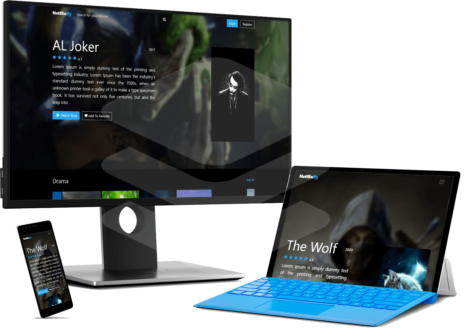 Movies site - frontEnd